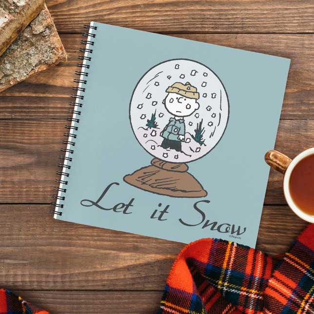 Erdnüsse | Charlie Brown Snow Globe Notizbuch (Von Creator hochgeladen)