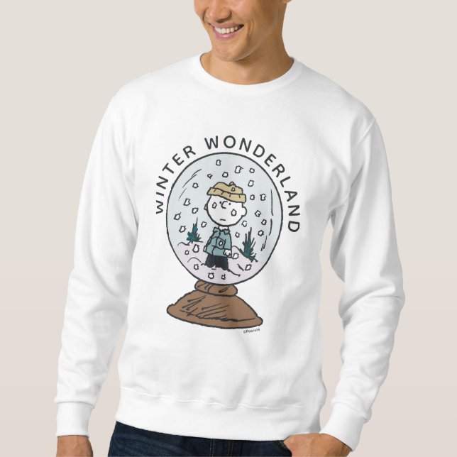 Erdnüsse | Charlie Brown Snow Globe Sweatshirt (Vorderseite)