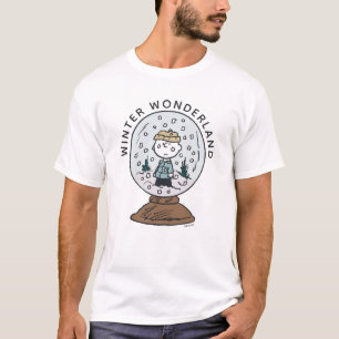 Erdnüsse   Charlie Brown Snow Globe T-Shirt