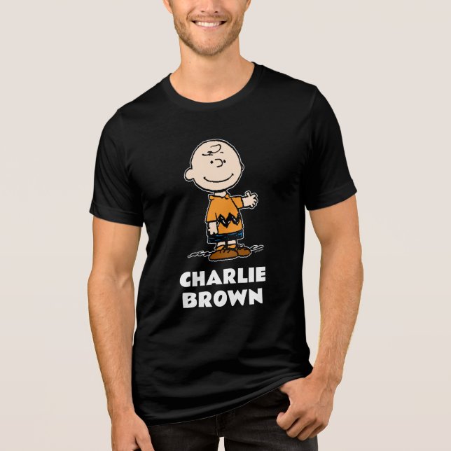Erdnüsse | Charlie Brown Tri-Blend Shirt (Vorderseite)