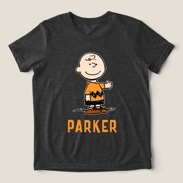 Erdnüsse | Charlie Brown Tri-Blend Shirt (Design Vorderseite)