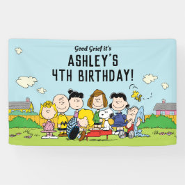 Erdnüsse | Charlie Brown und Gang Birthday Banner
