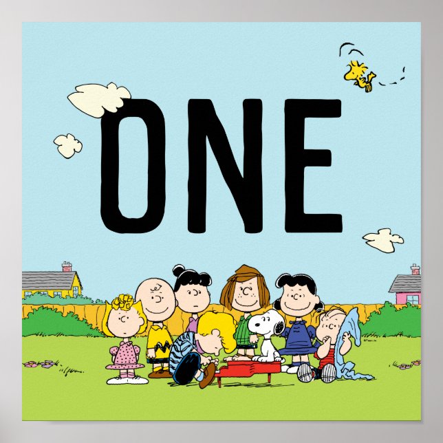 Erdnüsse | Charlie Brown und Gang Birthday - One Poster (Vorne)