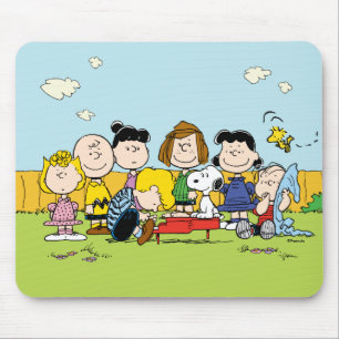 Erdnüsse   Charlie Brown und Gang Mousepad