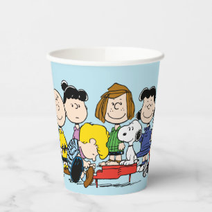 Erdnüsse   Charlie Brown und Gang Pappbecher