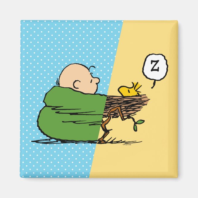 Erdnüsse | Charlie Brown & Woodstock Half & Half Magnet (Vorne)