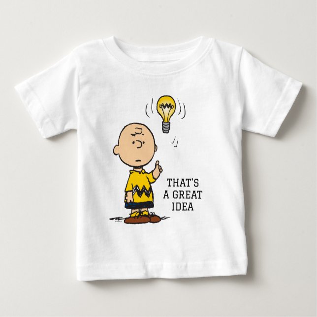 Erdnüsse | Charlie Browns Idee einer Glühbirne Baby T-shirt (Vorderseite)
