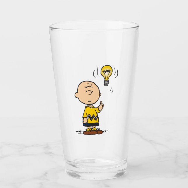 Erdnüsse | Charlie Browns Idee einer Glühbirne Glas (Vorderseite)