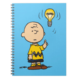 Erdnüsse   Charlie Browns Idee einer Glühbirne Notizblock