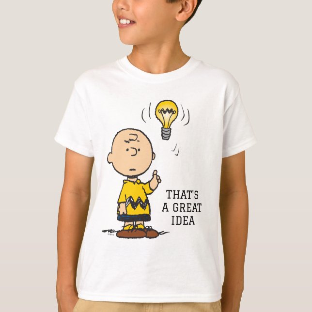 Erdnüsse | Charlie Browns Idee einer Glühbirne T-Shirt (Vorderseite)