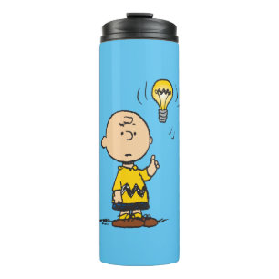 Erdnüsse   Charlie Browns Idee einer Glühbirne Thermosbecher