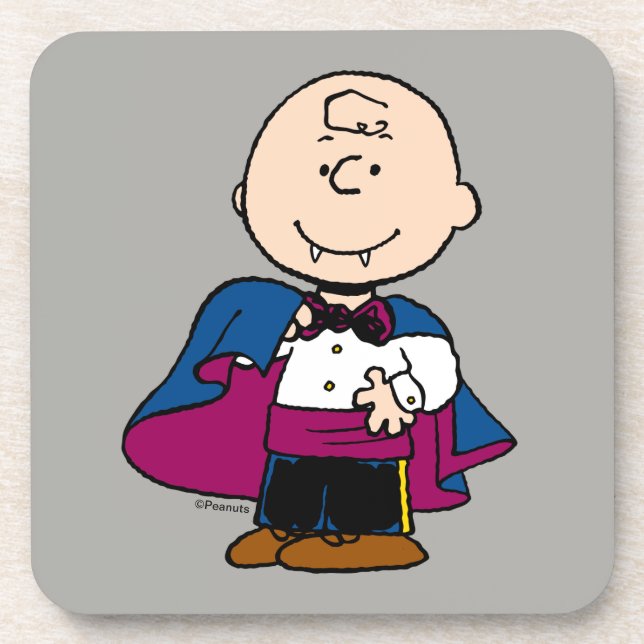 Erdnüsse | Count Charlie Brown Getränkeuntersetzer (Vorderseite)
