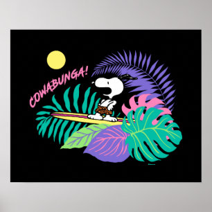 Erdnüsse   Cowabunga Snoopy Poster