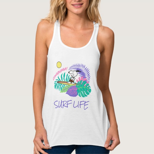 Erdnüsse | Cowabunga Snoopy Tank Top (Vorderseite)