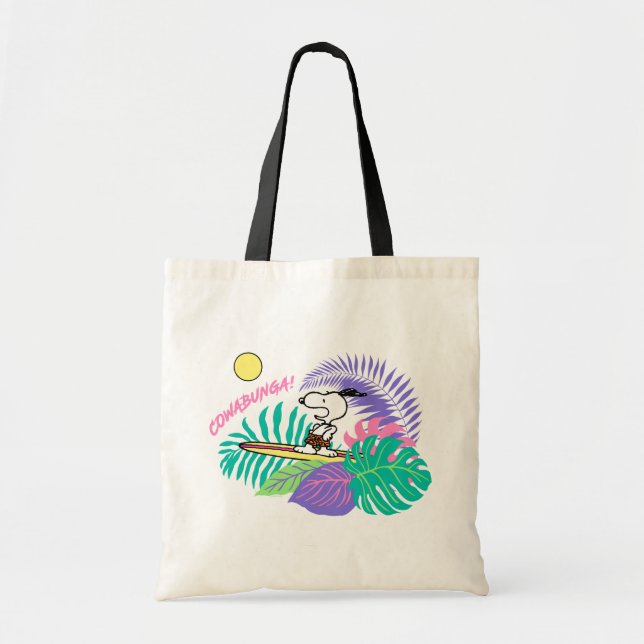 Erdnüsse | Cowabunga Snoopy Tragetasche (Vorne)