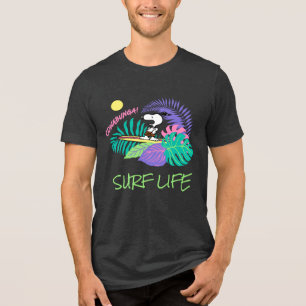 Erdnüsse   Cowabunga Snoopy Tri-Blend Shirt