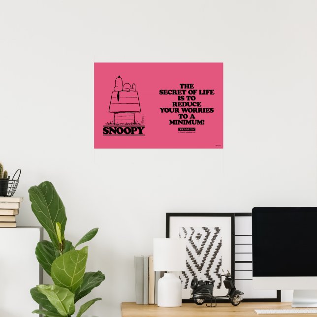 Erdnüsse | Das Geheimnis des Lebens verbergen Poster (Heimbüro)