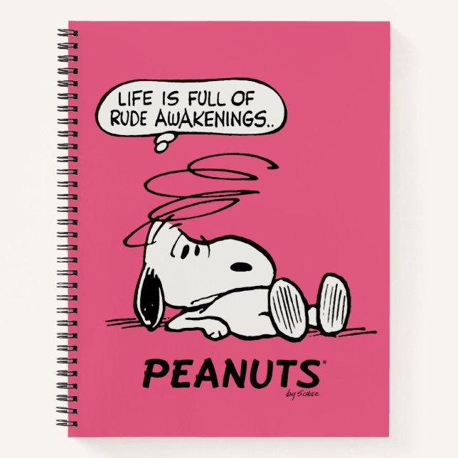 Erdnüsse | Das Leben ist voll von Rude Awakenings Notizbuch (Vorderseite)