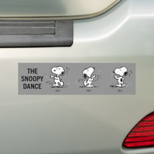 Erdnüsse   Der Snoopy-Tanz Autoaufkleber