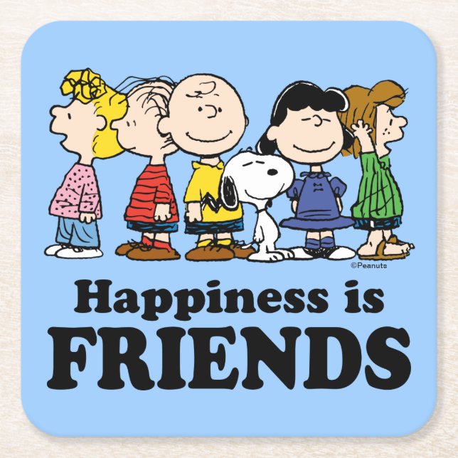 Erdnüsse | Die Erdnussbande Rechteckiger Pappuntersetzer (Vorderseite)