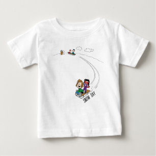 Erdnüsse   Die Erdnussbande Schlittenreiten Baby T-shirt