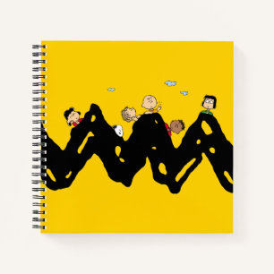 Erdnüsse   Die Gang auf dem Zig Zag Notizbuch