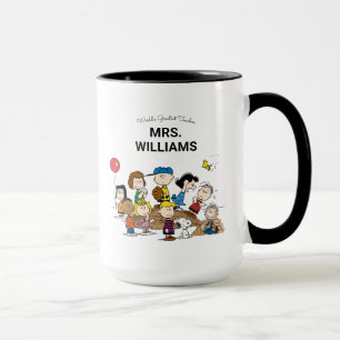 Erdnüsse   Die Gang Bestste Lehrerin Personalisier Tasse