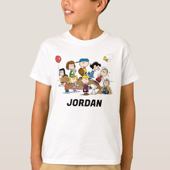 Erdnüsse | Die Gang | Name hinzufügen T-Shirt (Vorderseite)