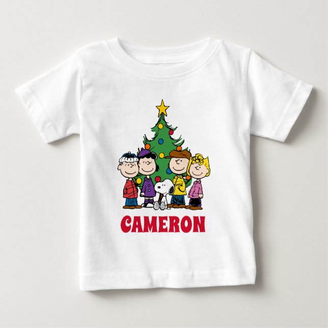 Erdnüsse | Die Gang um den Weihnachtsbaum Baby T-shirt (Vorderseite)