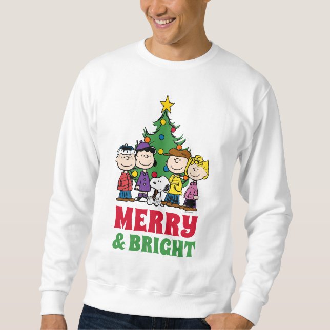 Erdnüsse | Die Gang um den Weihnachtsbaum Sweatshirt (Vorderseite)