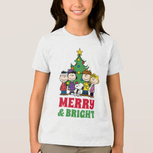 Erdnüsse Die Gang um den Weihnachtsbaum Tri-Blend Shirt