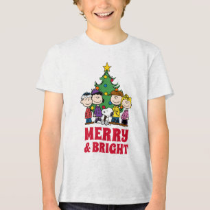 Erdnüsse   Die Gang um den Weihnachtsbaum Tri-Blend Shirt