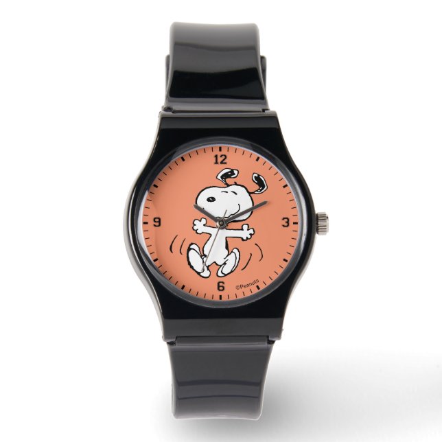 Erdnüsse | Ein Snoopy Happy Dance Armbanduhr (Vorderseite)