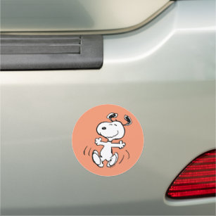 Erdnüsse   Ein Snoopy Happy Dance Auto Magnet