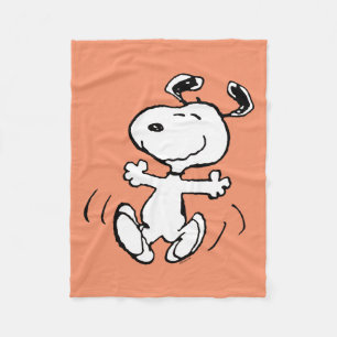 Erdnüsse   Ein Snoopy Happy Dance Fleecedecke