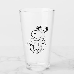 Erdnüsse Ein Snoopy Happy Dance Glas