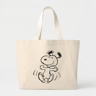 Erdnüsse   Ein Snoopy Happy Dance Jumbo Stoffbeutel
