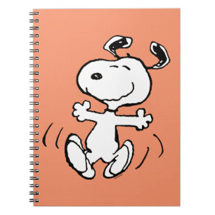 Erdnüsse   Ein Snoopy Happy Dance Notizblock