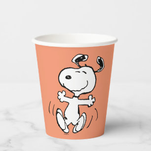 Erdnüsse Ein Snoopy Happy Dance Pappbecher