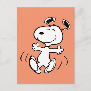 Erdnüsse   Ein Snoopy Happy Dance Postkarte