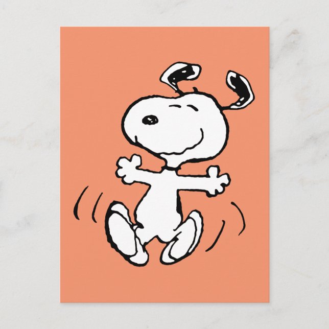 Erdnüsse | Ein Snoopy Happy Dance Postkarte (Vorderseite)