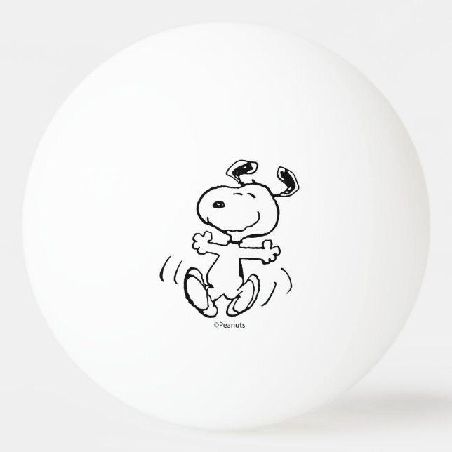 Erdnüsse | Ein Snoopy Happy Dance Tischtennisball (Vorderseite)