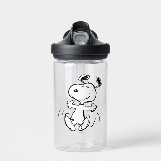 Erdnüsse | Ein Snoopy Happy Dance Trinkflasche (Vorne)