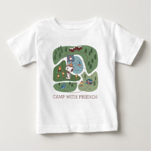 Erdnüsse   Eingebettet in den Bergcampingplatz Baby T-shirt