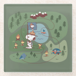 Erdnüsse   Eingebettet in den Bergcampingplatz Glasuntersetzer