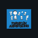 Erdnüsse | Franklin Armstrong Leinwanddruck<br><div class="desc">Karo dieses lustige Design von Peanuts mit Franklin.</div>