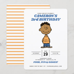 Erdnüsse   Franklin Birthday Einladung