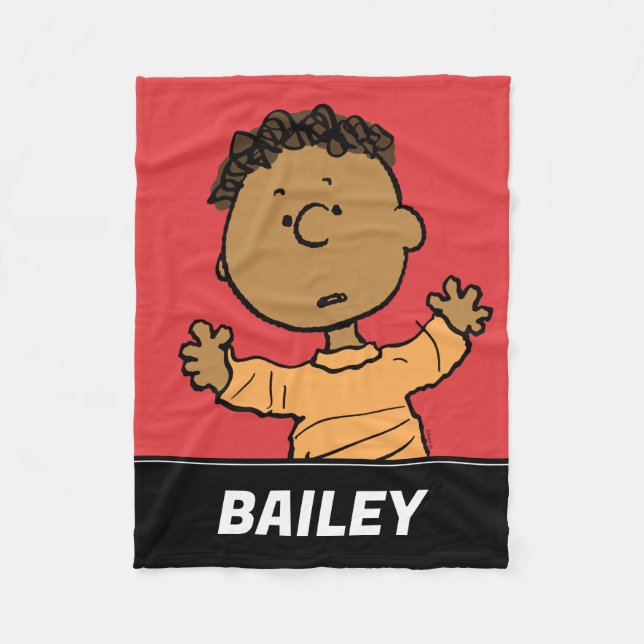 Erdnüsse | Franklin Look Fleecedecke (Vorderseite)