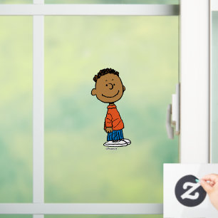 Erdnüsse Franklin Smile Fensteraufkleber