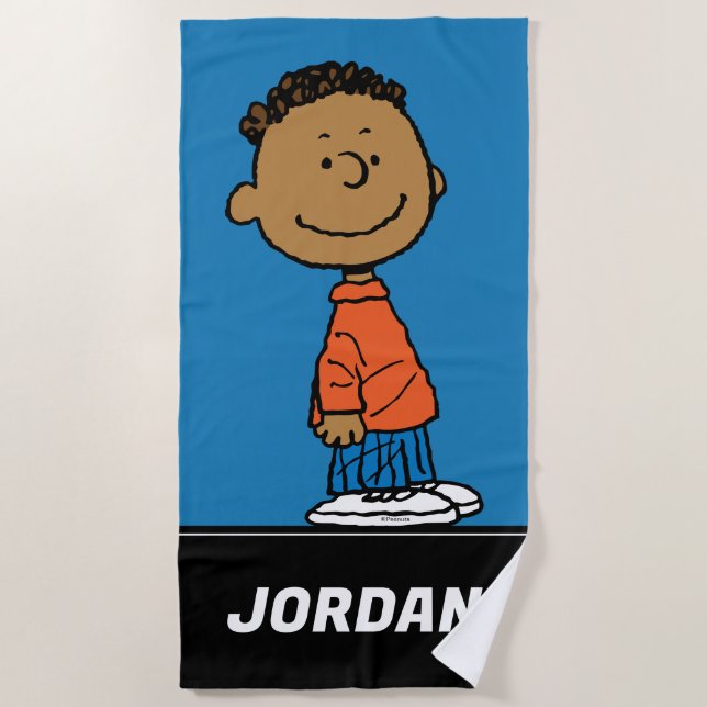 Erdnüsse | Franklin Smile Strandtuch (Vorderseite)